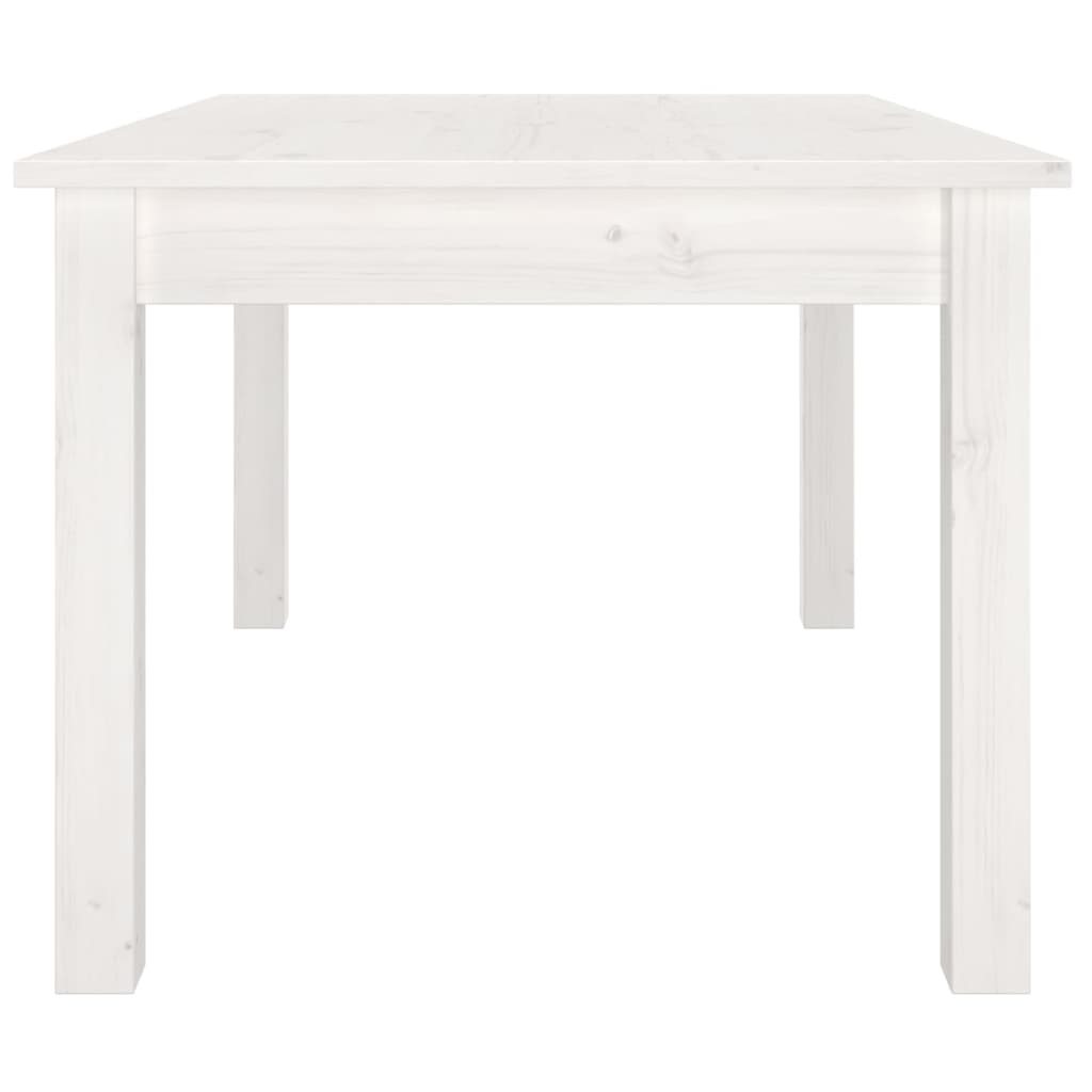 Mesa De Centro De Madera Maciza De Pino Blanco 80x50x40 Cm_2
