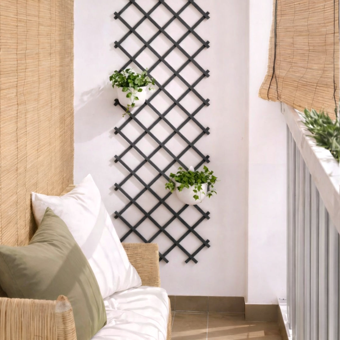 Celosia Extensible Pvc Trelliflex 1x2 M Antracita Nortene_2