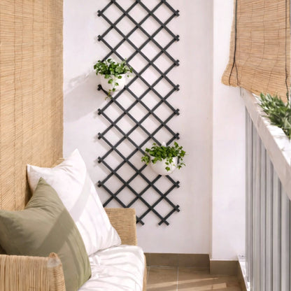 Celosia Extensible Pvc Trelliflex 1x2 M Antracita Nortene_2
