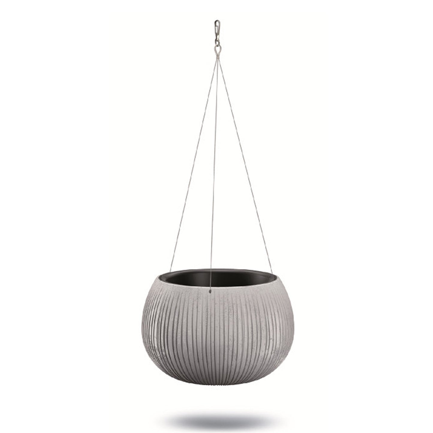 Prosperplast Beton Bowl Ws De Plástico Con Depósito En Color Cemento, 19,5 (alto) X 29 (ancho) X 29 (profundo) Cms_0