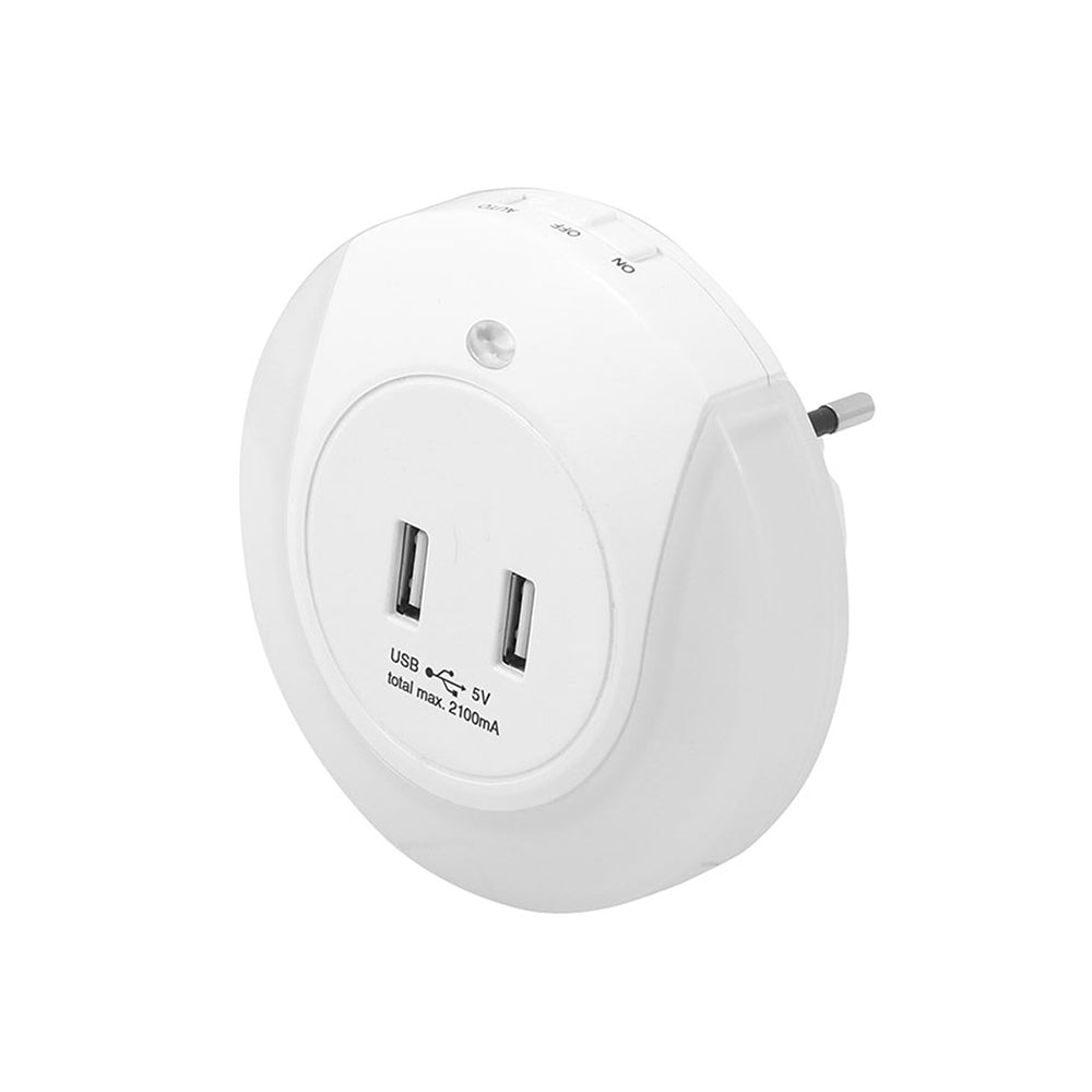 Adaptador 2 Usb 2,1a Con Luz Simon Br_0