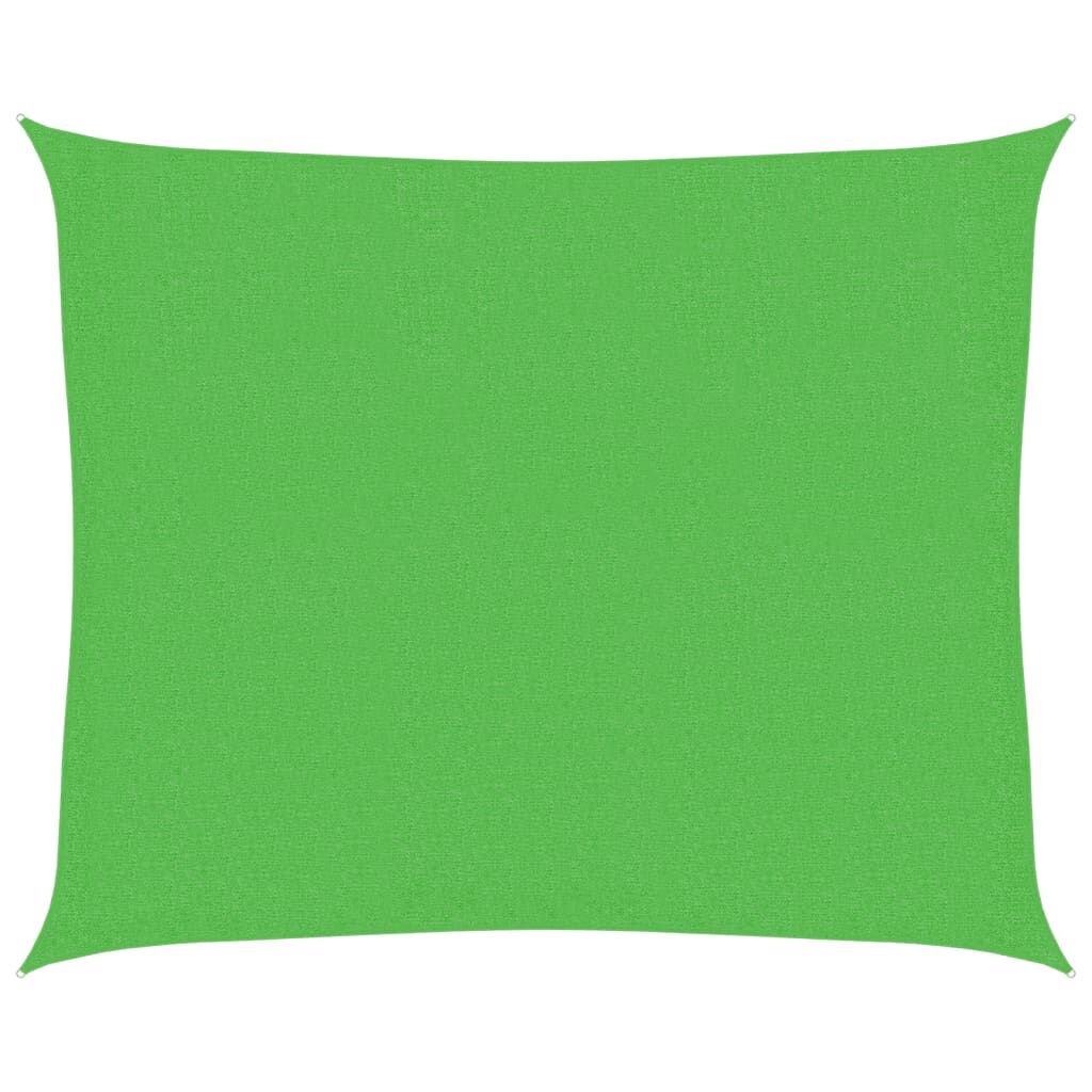 Vidaxl Toldo De Vela Hdpe Verde Claro 160 G/m² 2,5x3 M_0