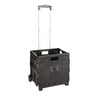 Well Home Trolley De Aluminio Con Caja Plegable Negro