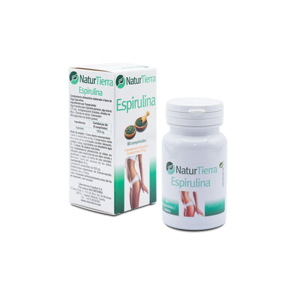 Spirulina, 80 comprimidos. NaturTierra