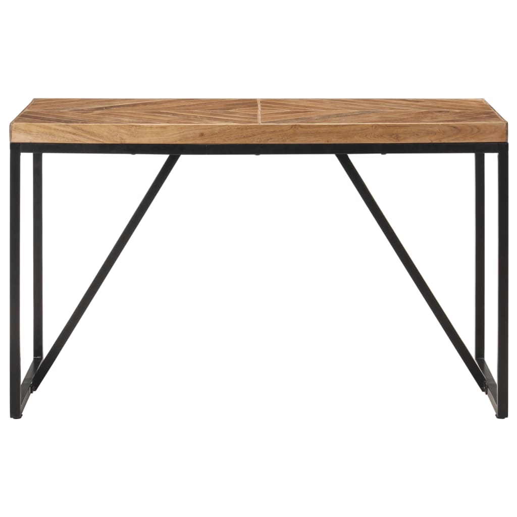 Mesa De Comedor Madera Maciza De Acacia Y Mango 120x60x76 Cm_0