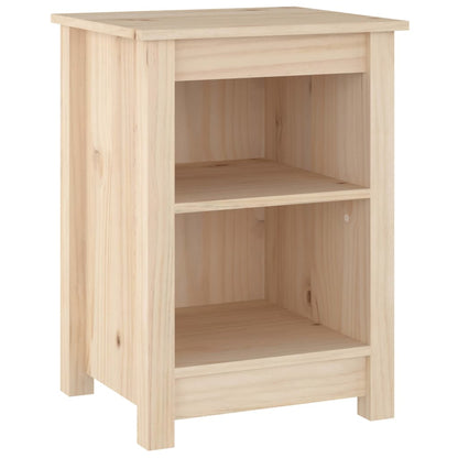 Mesitas De Noche 2 Uds Madera Maciza De Pino 40x35x55 Cm_1
