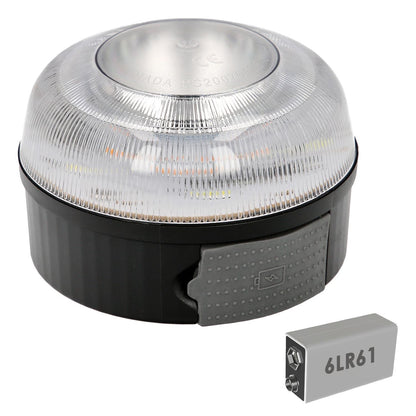 Luz Led Emergencia Coche V16 Baliza Luminosa Homologada, Pila 9v._0