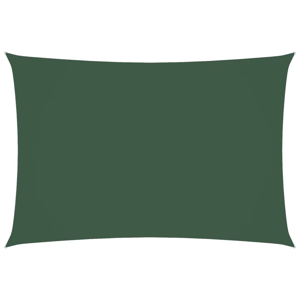 Vidaxl Toldo De Vela Rectangular Tela Oxford Verde Oscuro 3x5 M_0