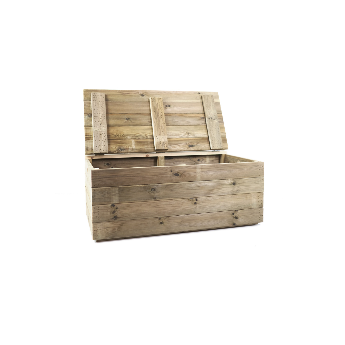 Baúl De Madera Tanoa Con Cojín Tratado Vidahuerto 100x50x40 Cm._2