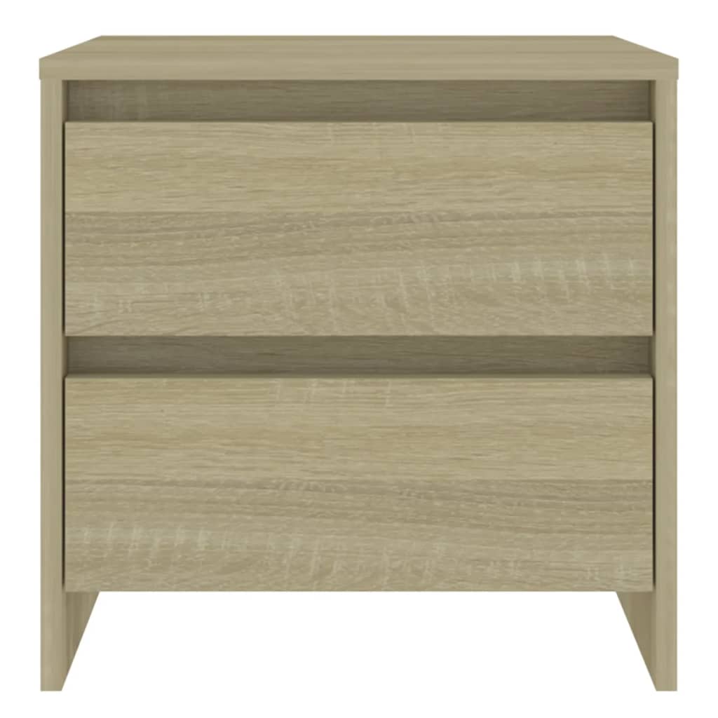 Mesita De Noche Madera Ingeniería Roble Sonoma 45x34,5x44,5 Cm_1