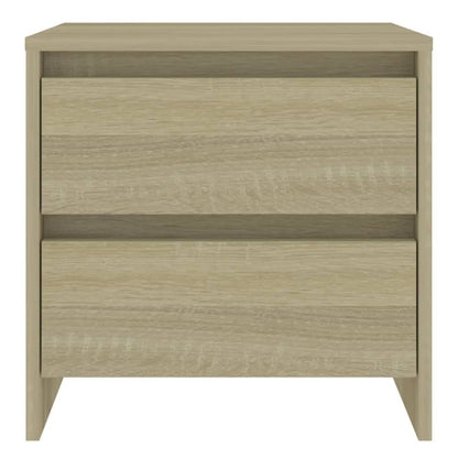 Mesita De Noche Madera Ingeniería Roble Sonoma 45x34,5x44,5 Cm_1
