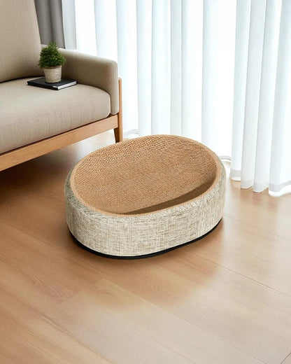Rascador Para Gatos Caleta Tipo Cuenco 2 En 1 De Sisal Althea Living 13x43x43cm_2