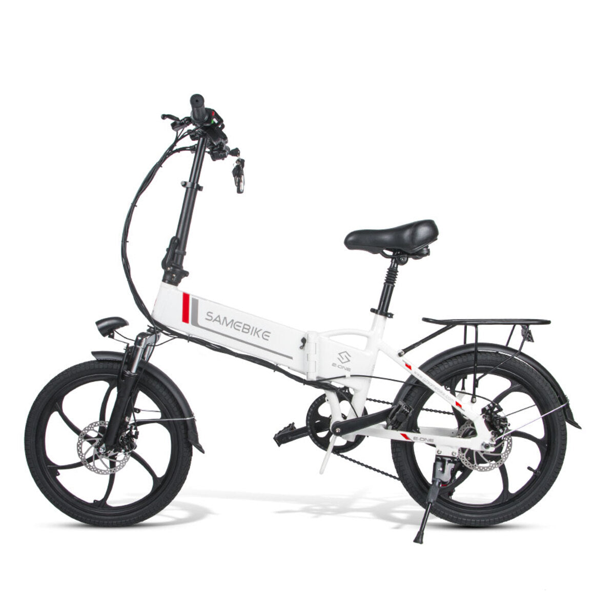 Bicicleta Eléctrica Plegable Samebike 20lvxd30 350w-48v-10,4ah (499wh) - Rueda 20 Color Blanco_0