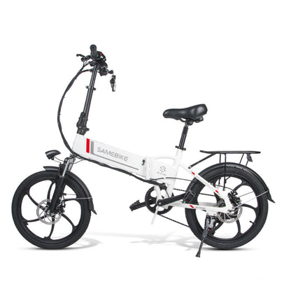 Bicicleta Eléctrica Plegable Samebike 20lvxd30 350w-48v-10,4ah (499wh) - Rueda 20 Color Blanco_0
