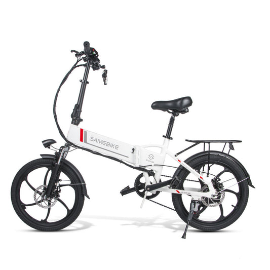 Bicicleta Eléctrica Plegable Samebike 20lvxd30 350w-48v-10,4ah (499wh) - Rueda 20 Color Blanco_0