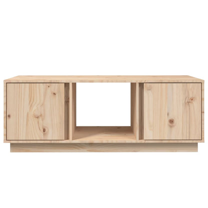 Mesa De Centro De Madera Maciza De Pino 110x50x40 Cm_3
