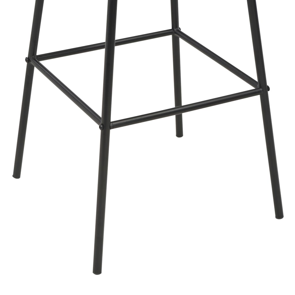 Taburetes De Cocina 4 Uds Madera Maciza De Pino Y Acero Negro_3