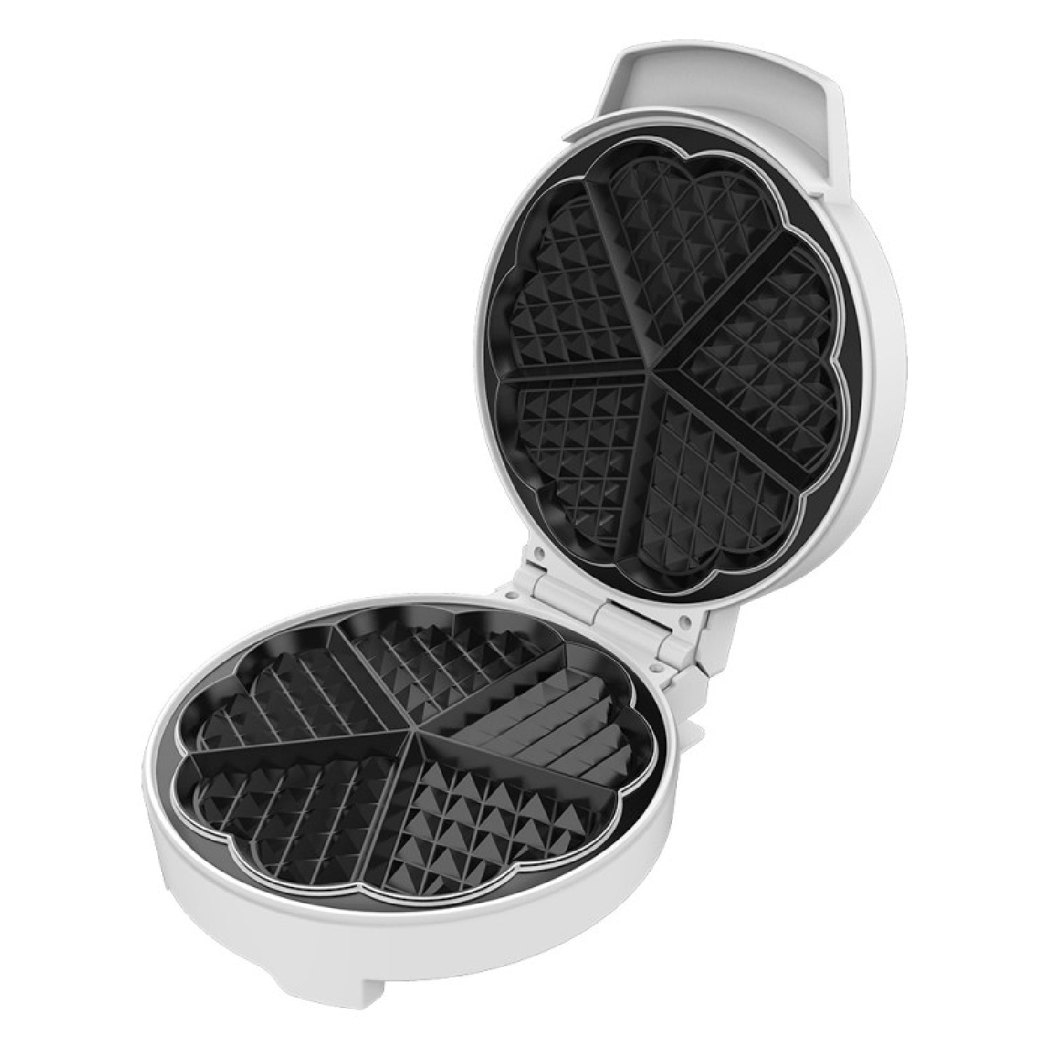 Gofrera Fun Gofrestone Sweetie. 1000 W, Capacidad Para 1 Gofre Grande O 5 En Forma De Corazón, Antiadherente, Acero Inox_0