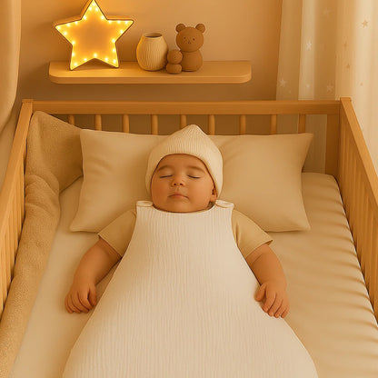 Saco De Dormir De Invierno De Algodón Orgánico Blanco