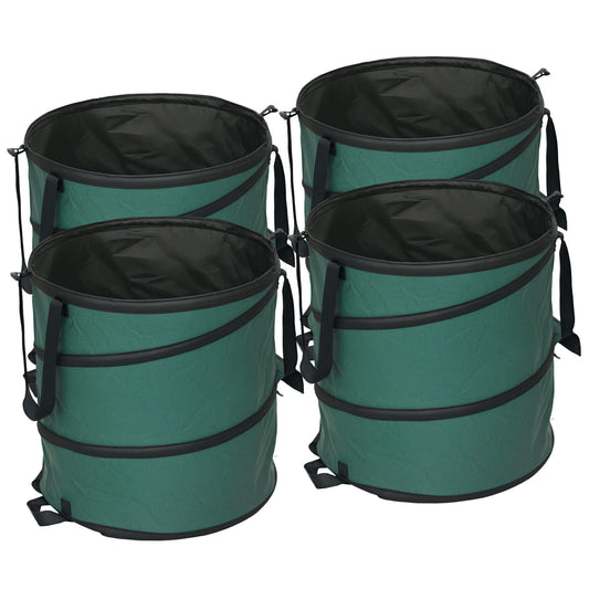 Outsunny Set De 4 Bolsas De Basura De Jardín 86l Con Asas Y Diseño Pop-up_0