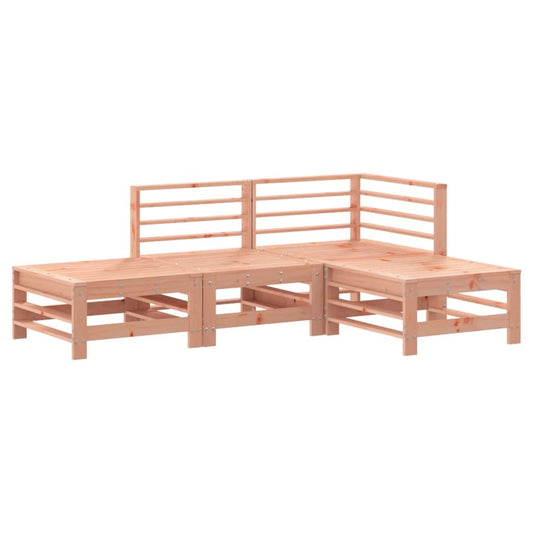 Vidaxl Juego De Muebles De Jardín 4 Pzas Madera Maciza Abeto Douglas_0