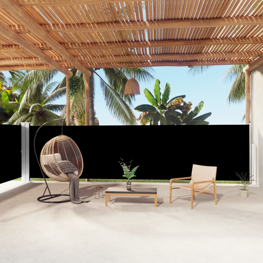 Vidaxl Toldo Lateral Retráctil Negro 160x1000 Cm_1