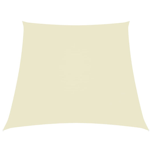 Vidaxl Toldo De Vela Trapezoidal Tela Oxford Color Crema 4/5x4 M_0