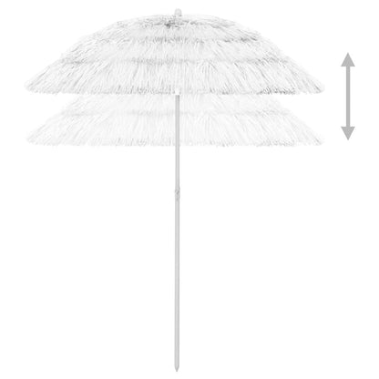 Vidaxl Sombrilla De Playa Hawaii Blanco 180 Cm_3
