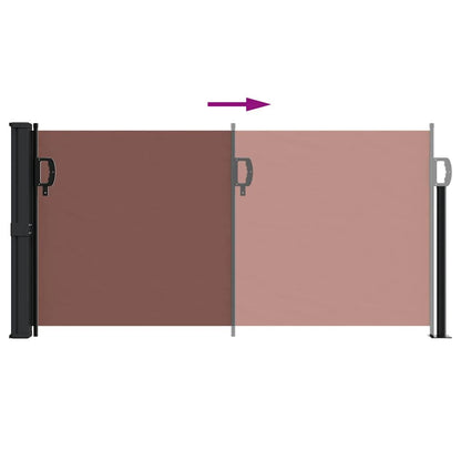 Vidaxl Toldo Lateral Retráctil Marrón 100x500 Cm_4