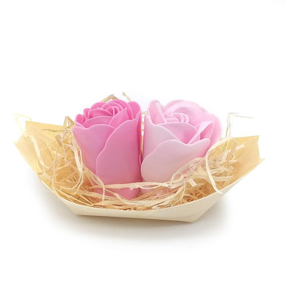 5 Barcas Con Flores Para Regalo Invitados (rosa) - Rosas De Jabón Para Baño Aromático. Detalle Original Para Eventos_1