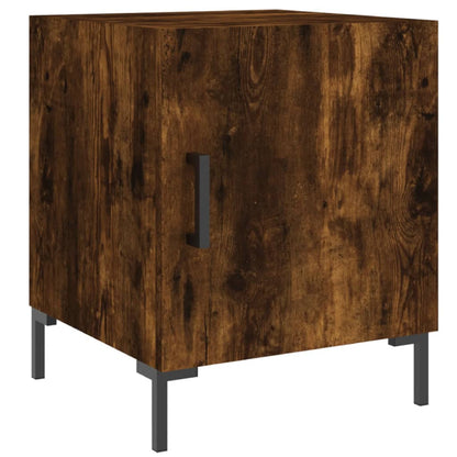 Mesitas Noche 2 Uds Madera Ingeniería Roble Ahumado 40x40x50 Cm_1