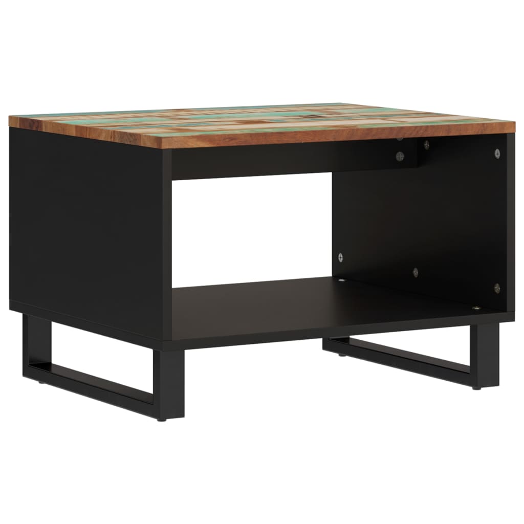 Mesa De Centro De Madera Maciza Reciclada 60x50x40 Cm_0