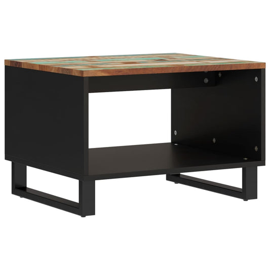Mesa De Centro De Madera Maciza Reciclada 60x50x40 Cm_0