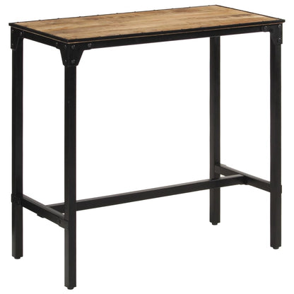 Mesa De Bar Madera Maciza De Mango Rugoso 110x55x107 Cm_0