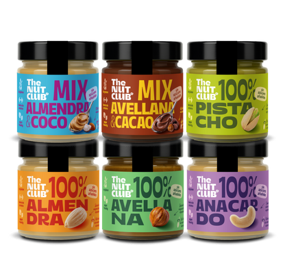 The Cool Pack: 4 cremas de frutos secos 100% y 2 cremas MIX The Nut Club 1120g_0