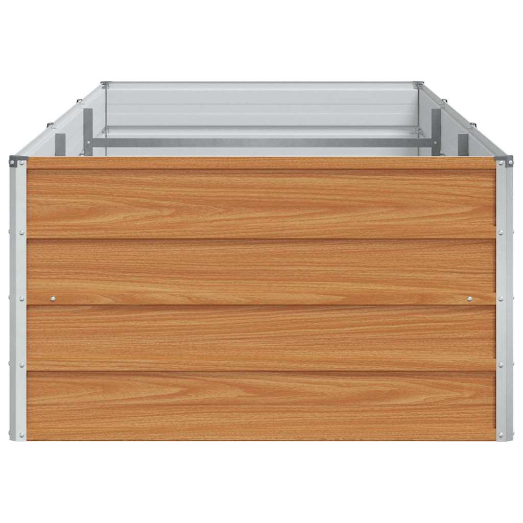 Arriate Elevado Marrón Claro 240 X 80 X 45 Cm Acero Galvanizado_5