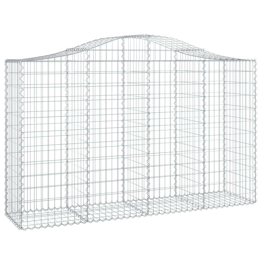 Cestas Gaviones 20 Uds Forma De Arco Hierro 200x50x120/140 Cm_2