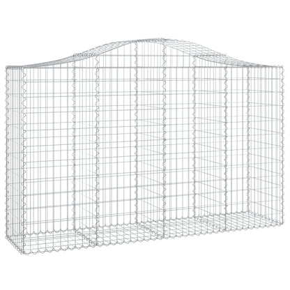 Cestas Gaviones 20 Uds Forma De Arco Hierro 200x50x120/140 Cm_2