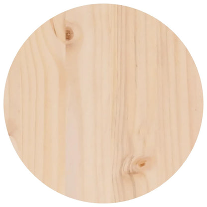 Mesa De Centro De Madera Maciza De Pino Ø35x35 Cm_4