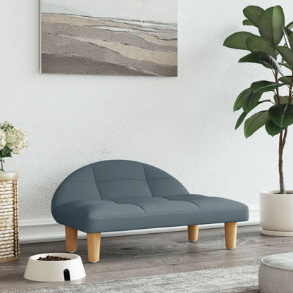 Cama Para Perros De Tela Gris Oscuro 70x52x30 Cm / Vetonek_2