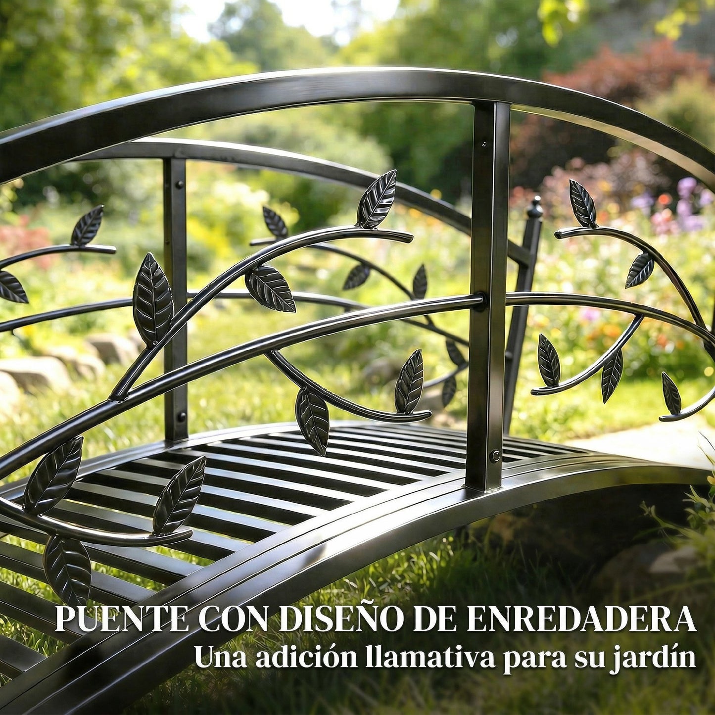 Outsunny Puente De Jardín Metálico_3