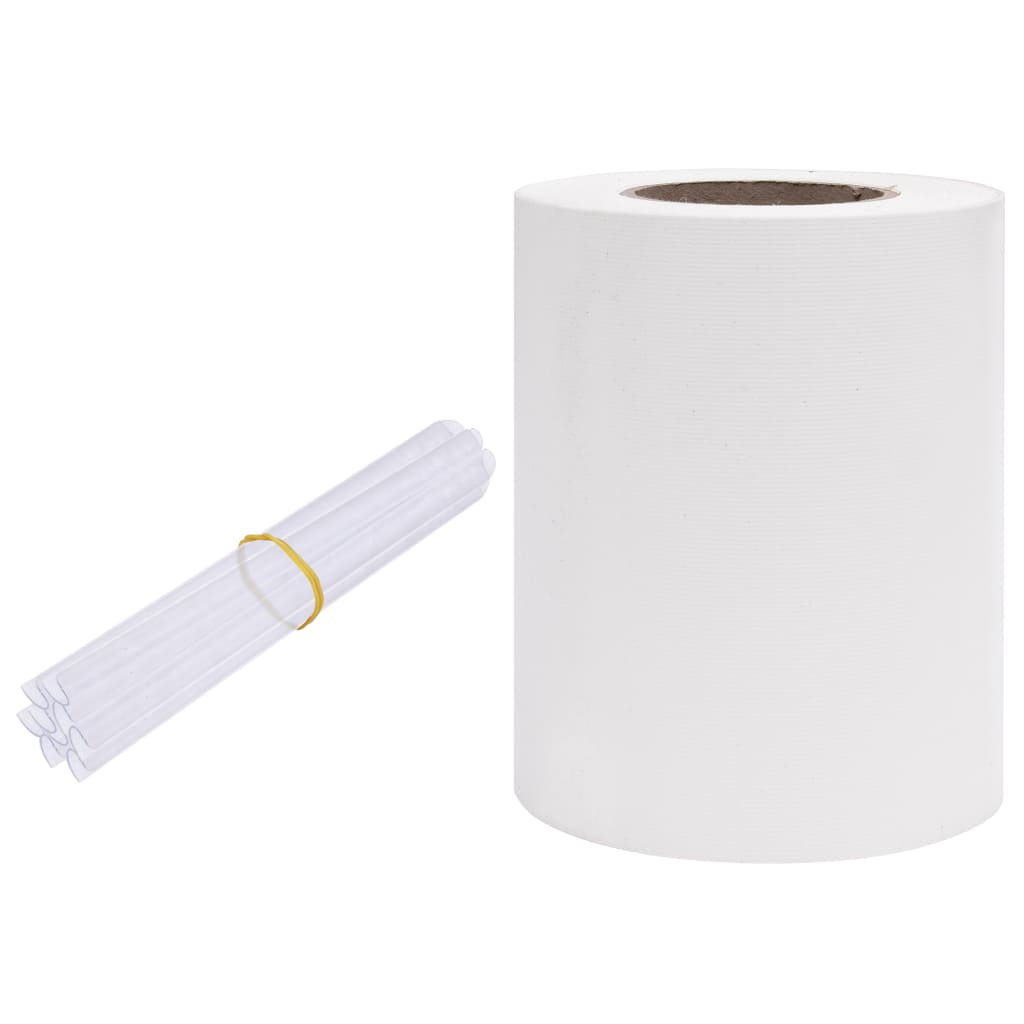 Panel De Valla De Pvc Blanco 70x0,19 M / Vetonek_3