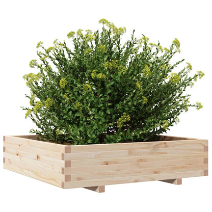 Jardinera Madera Maciza De Pino 100x100x26,5 Cm_3