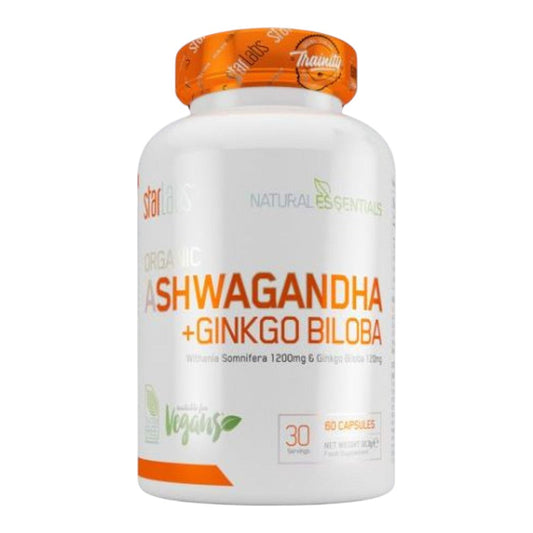 Ashwagandha + Ginkgo Biloba 60 Caps_0