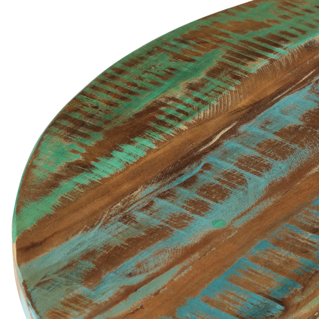 Mesa De Centro Madera Maciza Reciclada 65x32 Cm_3