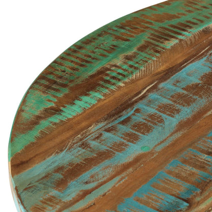 Mesa De Centro Madera Maciza Reciclada 65x32 Cm_3