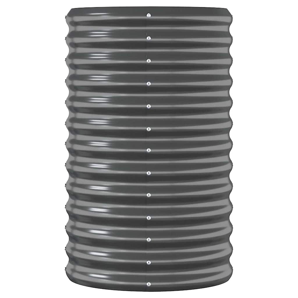 Jardinera Arriate Acero Galvanizado Antracita 114x40x68 Cm_3