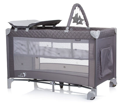 Cuna De Viaje Con Cambiador Luna Ash Grey_1