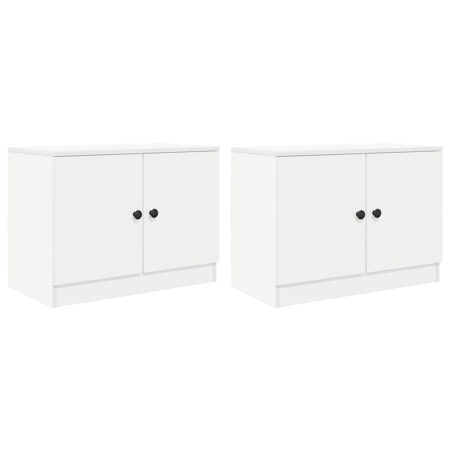 Armario De Almacenamiento Para Cama Alta 2 Uds. Blanco_3