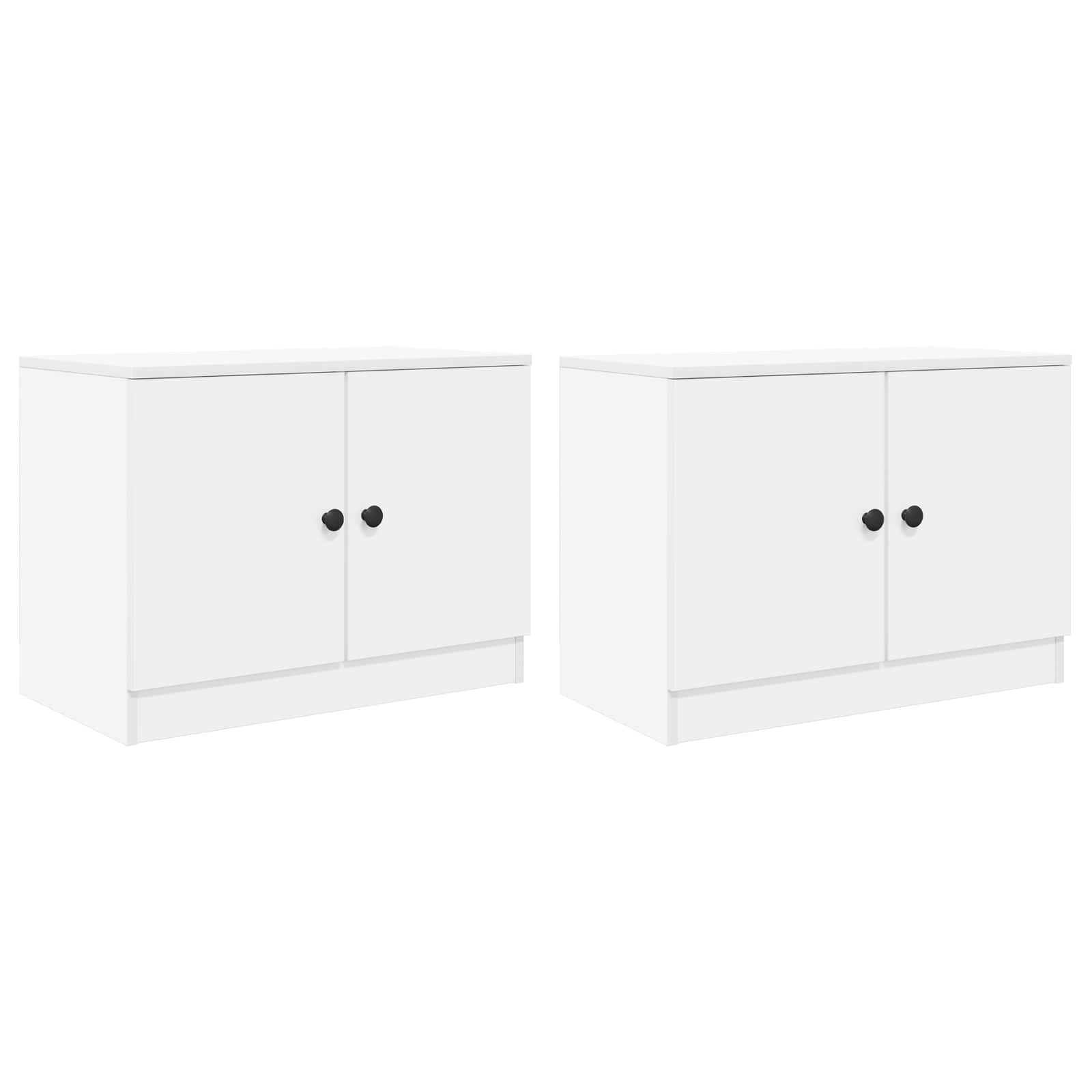 Armario De Almacenamiento Para Cama Alta 2 Uds. Blanco_3
